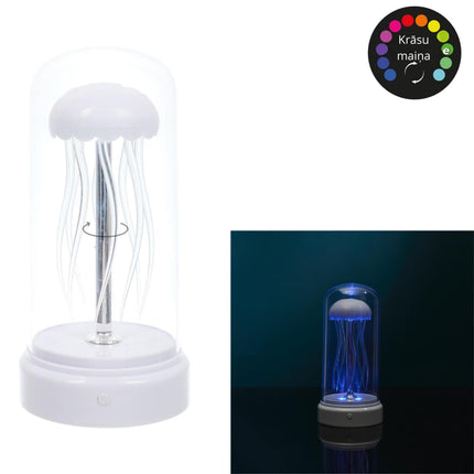 LED medūzas rotējoša lampa ar mainīgām krāsām – dekoratīva 20.5 cm