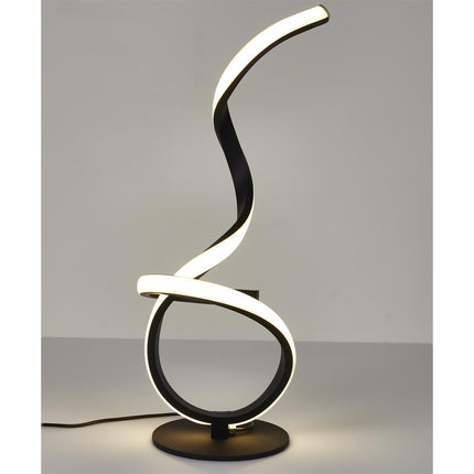 Dekoratīvā LED galda lampa – moderna spirāles forma, 46 cm