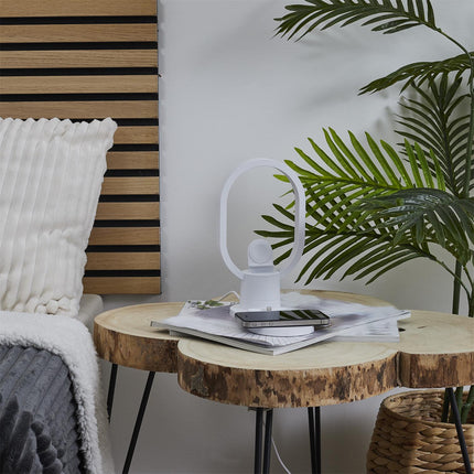 LED galda lampa ar 3-in-1 bezvadu uzlādes bāzi – telefona, pulksteņa un austiņu lādētājs