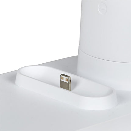 LED galda lampa ar 3-in-1 bezvadu uzlādes bāzi – telefona, pulksteņa un austiņu lādētājs