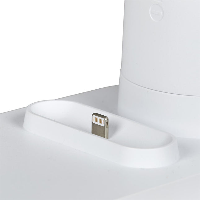 LED galda lampa ar 3-in-1 bezvadu uzlādes bāzi – telefona, pulksteņa un austiņu lādētājs