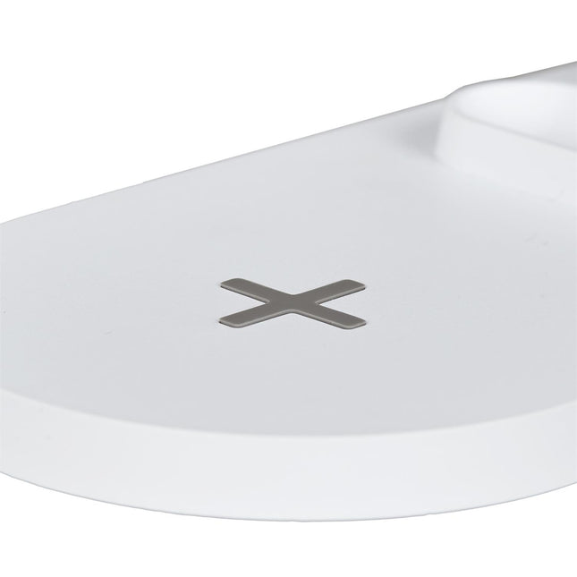 LED galda lampa ar 3-in-1 bezvadu uzlādes bāzi – telefona, pulksteņa un austiņu lādētājs