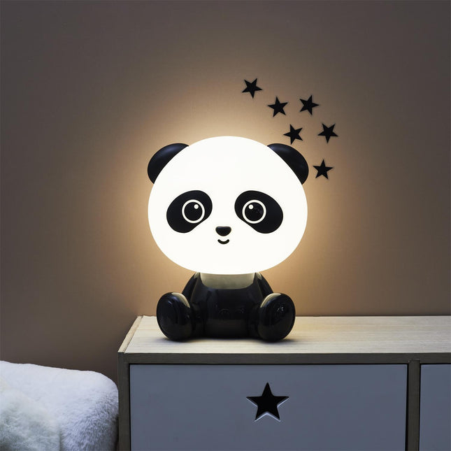 Panda LED naktslampa bērniem – USB uzlāde, pieskāriena vadība