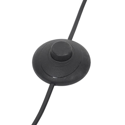 Stāvlampa ar dubulto abažūru – melna / pelēka, 150 cm