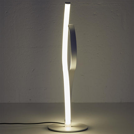 LED galda lampa spirāles formā – balta, 36 cm