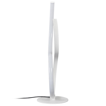 LED galda lampa spirāles formā – balta, 36 cm