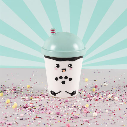 Naktslampiņa “Kawaii Bubble Tea” ar krāsu maiņu – mīksta un spaidāma