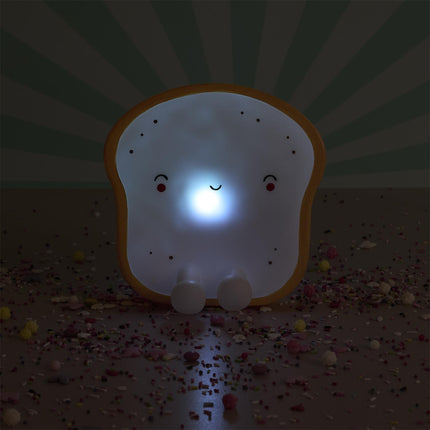 Naktslampiņa “Kawaii Toast” ar krāsu maiņu – mīksta un spaidāma