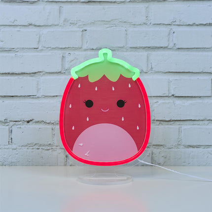 Kawaii LED neona efekta lampa, 4 dizaini, 19 × 25,4 cm