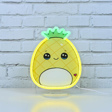 Kawaii LED neona efekta lampa, 4 dizaini, 19 × 25,4 cm