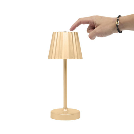 Zelta skārienjutīga galda lampa H26 cm