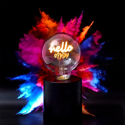 LED neon efekta spuldzes lampa ar uzrakstu / simbolu – bateriju darbināma 17.3 cm