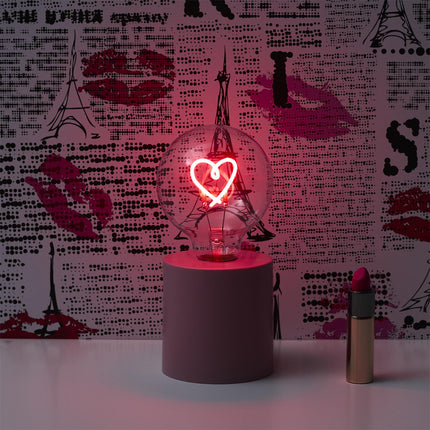 LED neon efekta spuldzes lampa ar uzrakstu / simbolu – bateriju darbināma 17.3 cm