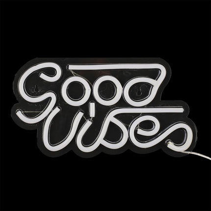 LED dekoratīvā neona lampa “Good Vibes” – rozā