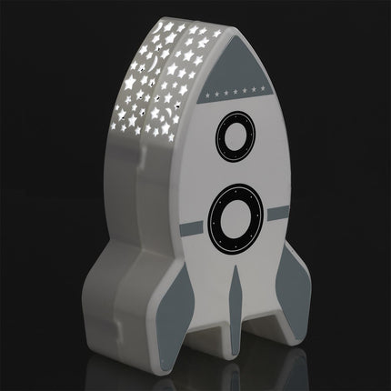 LED Naktslampiņa–Projektors “Raķete” bērniem