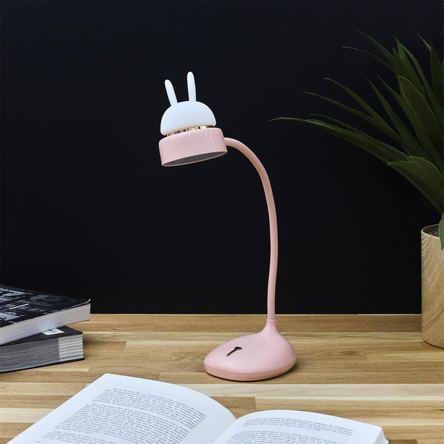 LED uzlādējama galda lampa ar austiņām