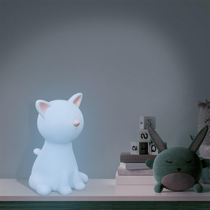 LED naktslampiņa “Kaķītis” ar krāsu maiņu – bērniem un mierīgai noskaņai