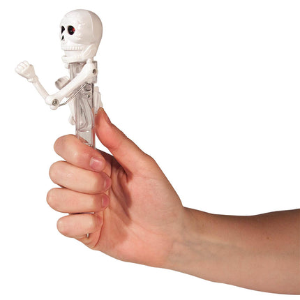 Interaktīva pildspalva “Boxing skeletgalva ” ar gaismu – smieklīga dāvana