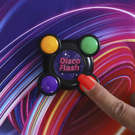 Elektroniskā atmiņas spēle Disco Flash – gaismas, skaņas un reakcijas treniņš