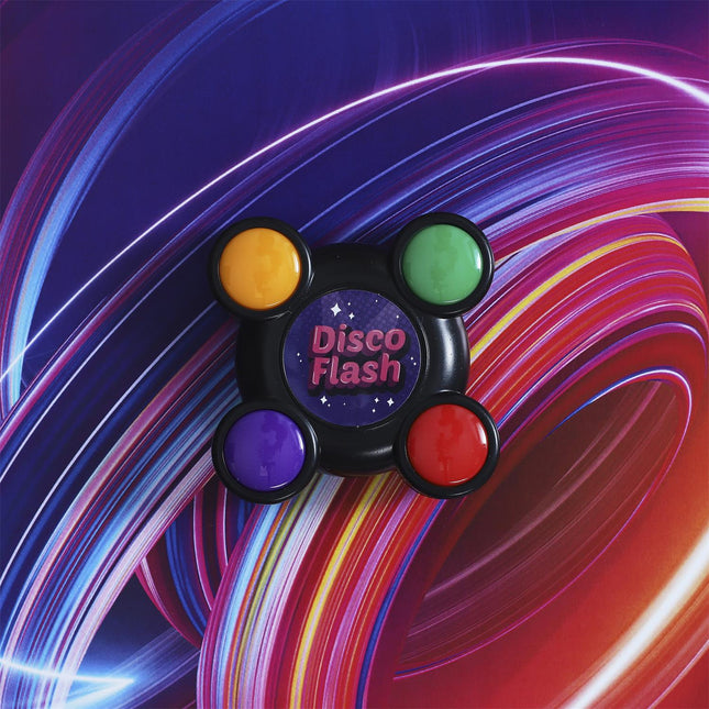 Elektroniskā atmiņas spēle Disco Flash – gaismas, skaņas un reakcijas treniņš