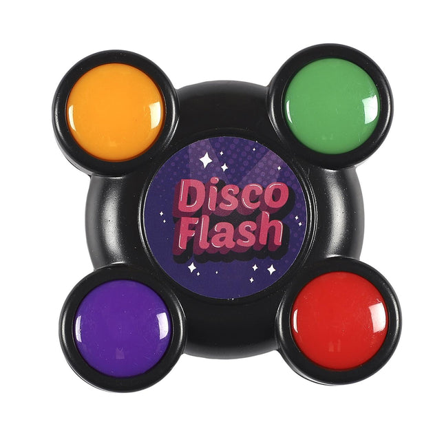 Elektroniskā atmiņas spēle Disco Flash – gaismas, skaņas un reakcijas treniņš