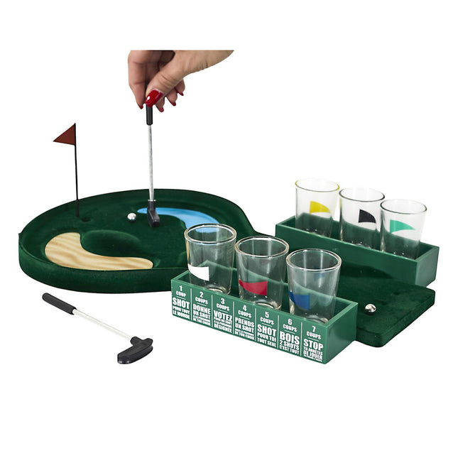 Mini golfa spēle ar glāzītēm – ballītēm un jautrībai