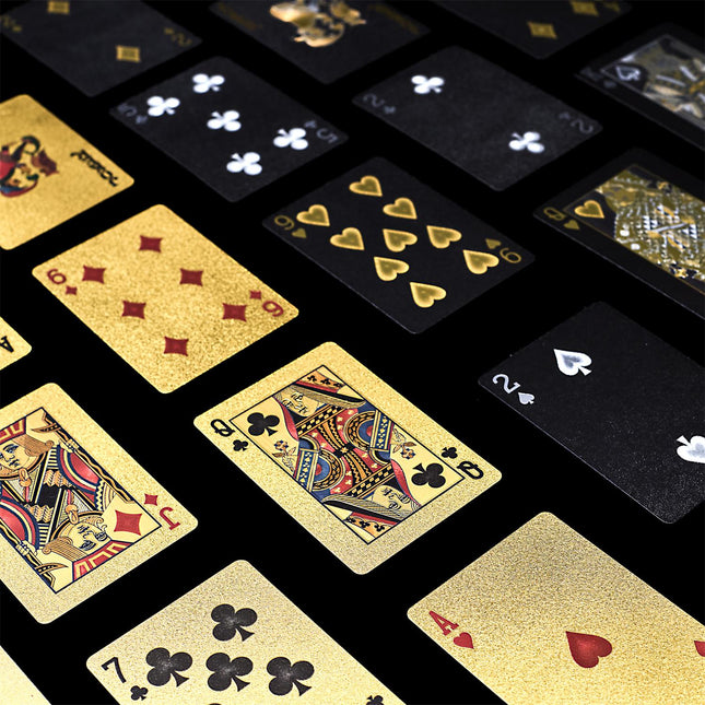 Zelta un melnas spēļu kārtis “Casino Edition” – 54 kārtis