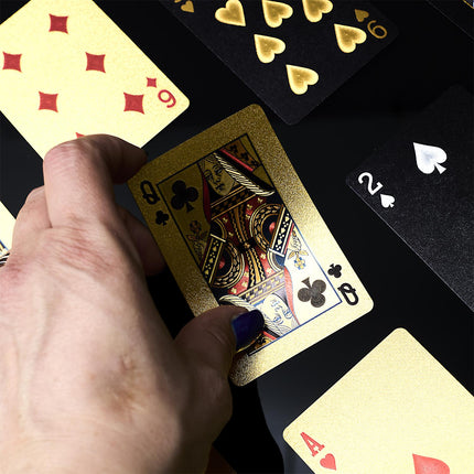 Zelta un melnas spēļu kārtis “Casino Edition” – 54 kārtis