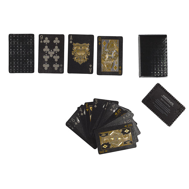 Zelta un melnas spēļu kārtis “Casino Edition” – 54 kārtis