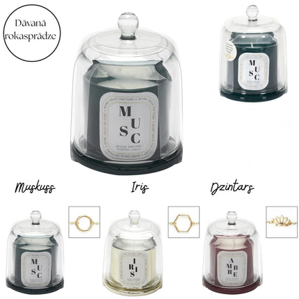Aromātiskā svece ar pārsteigumu – dāvanu rokassprādzi