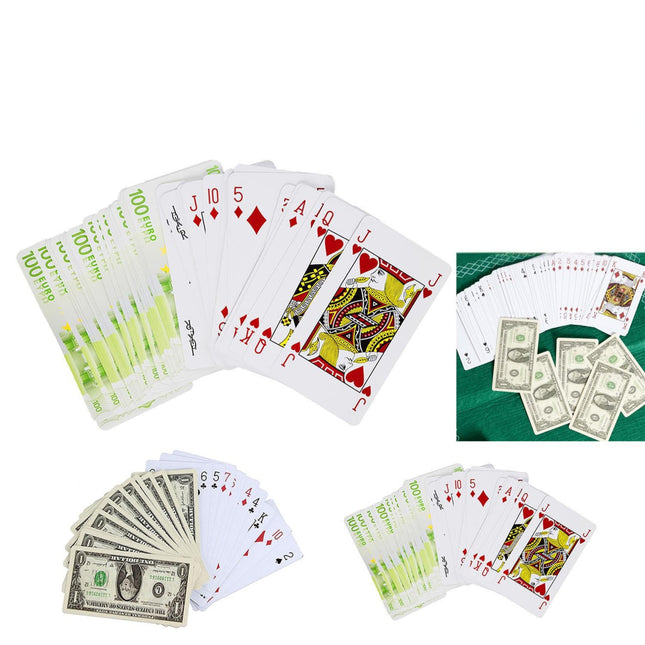 Spēļu kārtis ar naudas dizainu