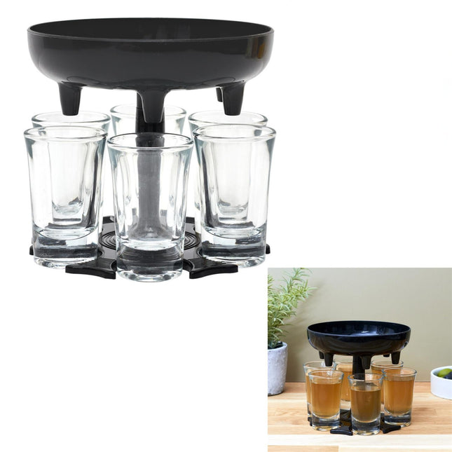 6 glāzīšu dzērienu dozators ballītēm