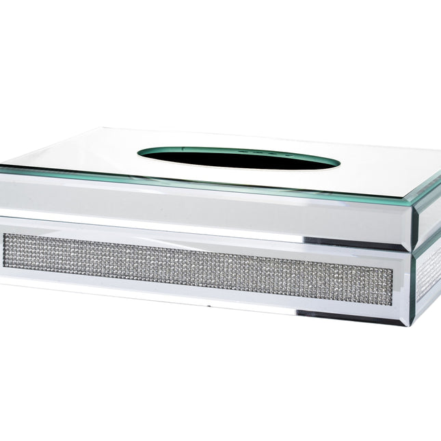 Spoguļstikla salvešu kaste ar kristāla efektu