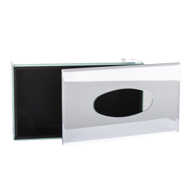 Spoguļstikla salvešu kaste ar kristāla efektu