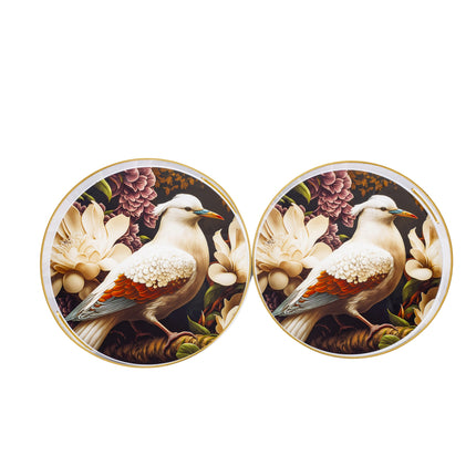 Dekoratīvas paplātes ar putna motīvu – L un M izmērs