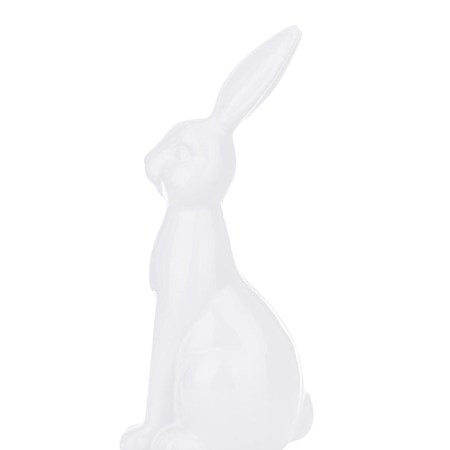 Keramikas Lieldienu zaķa figūra – balta, 33 cm