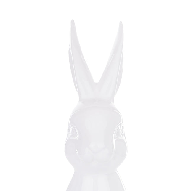 Keramikas Lieldienu zaķa figūra – balta, 33 cm