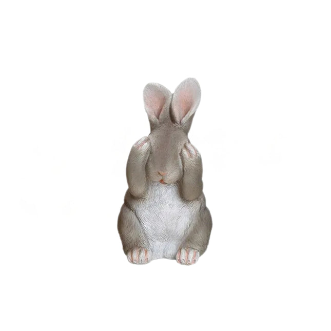 Dekoratīvs Lieldienu zaķis – 13 cm (6 varianti, brūns / pelēks)