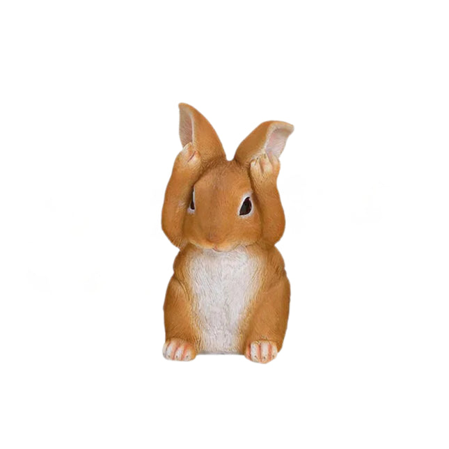 Dekoratīvs Lieldienu zaķis – 13 cm (6 varianti, brūns / pelēks)