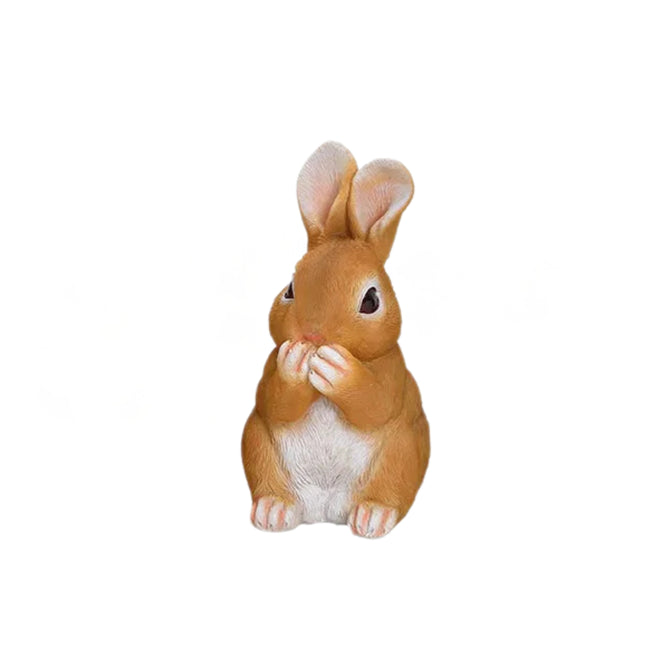 Dekoratīvs Lieldienu zaķis – 13 cm (6 varianti, brūns / pelēks)