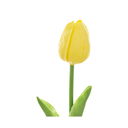 Mākslīgā tulpe dzeltenā tonī 33cm