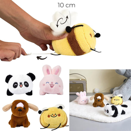 Kawaii uzvelkamā plīša rotaļlieta 10 cm