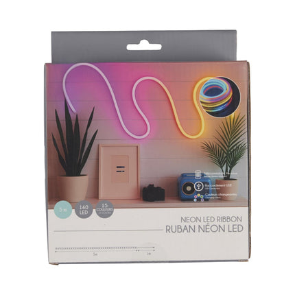 Neona LED gaismas lente Rainbow USB (3 m / 5 m)