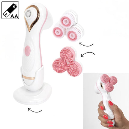 Elektriskā sejas attīrošā birste ar 2 uzgaļiem