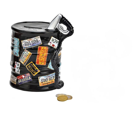 Keramikas krājkase – naftas muca, melna vai sarkana