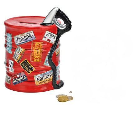 Keramikas krājkase – naftas muca, melna vai sarkana