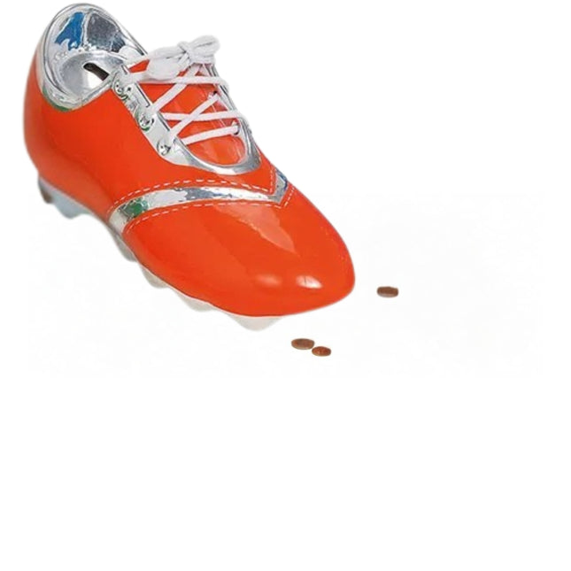 Futbola kurpe krājkasīte – keramikas naudas krājkaste