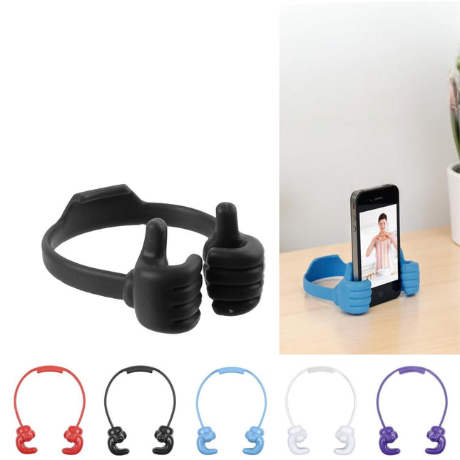 Telefona statīvs ar “īkšķiem” – jautrs un praktisks turētājs viedtālrunim