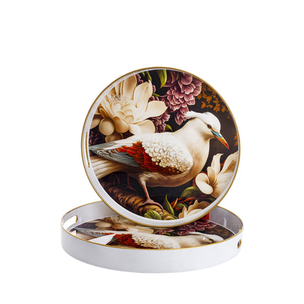 Dekoratīvas paplātes ar putna motīvu – L un M izmērs