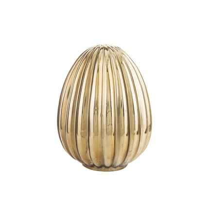 Dekoratīva Lieldienu ola zelta tonī – 16 cm